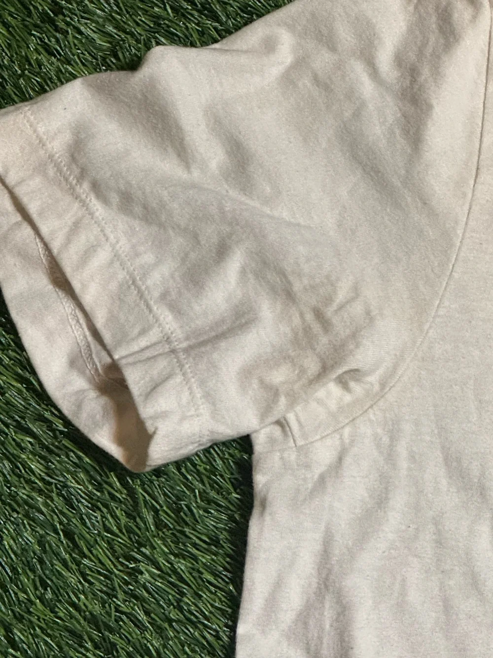 Nike Swoosh T-Shirt Men's Small White with Stains - Picture 5 of 6